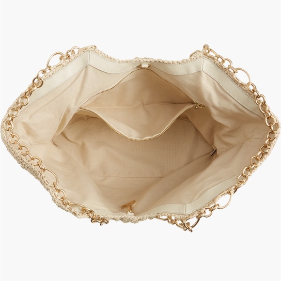 Cult Gaia Naima Tote Bag in Tan - textured bobble design with Chain Handle-NWOT - Picture 6 of 17